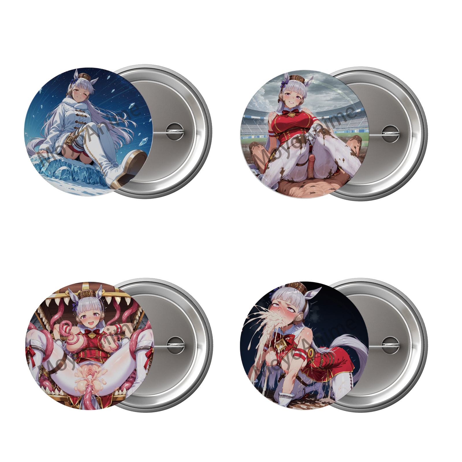 Umamusume GoldShip Pins